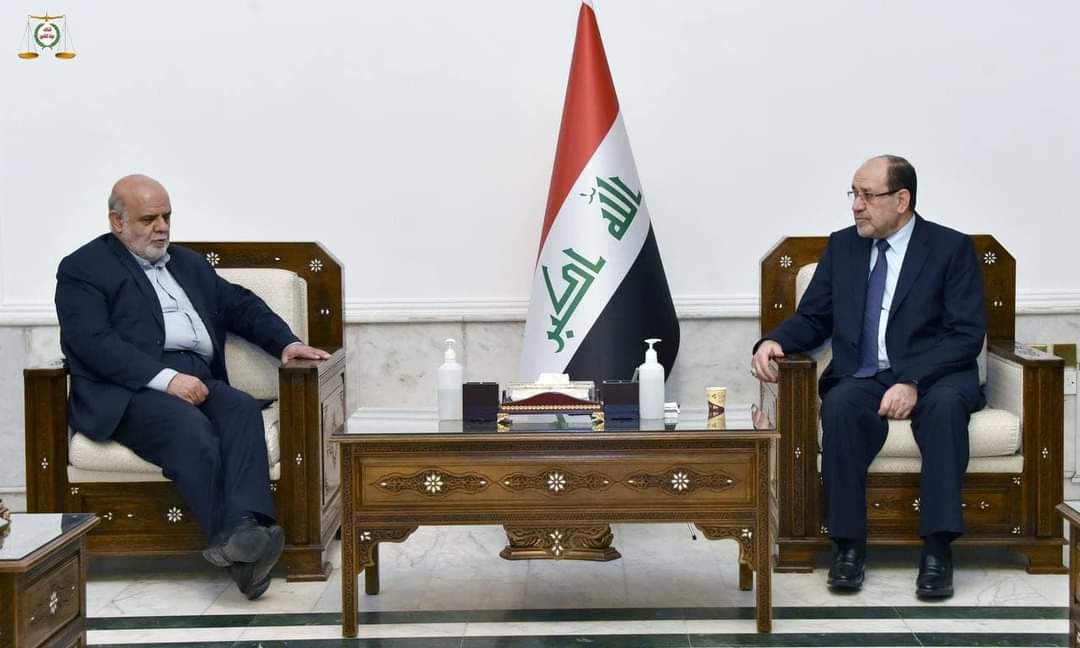 زعيم ائتلاف دولة القانون السيد نوري المالكي يستقبل سفير جمهورية ايران الاسلامية لدى العراق